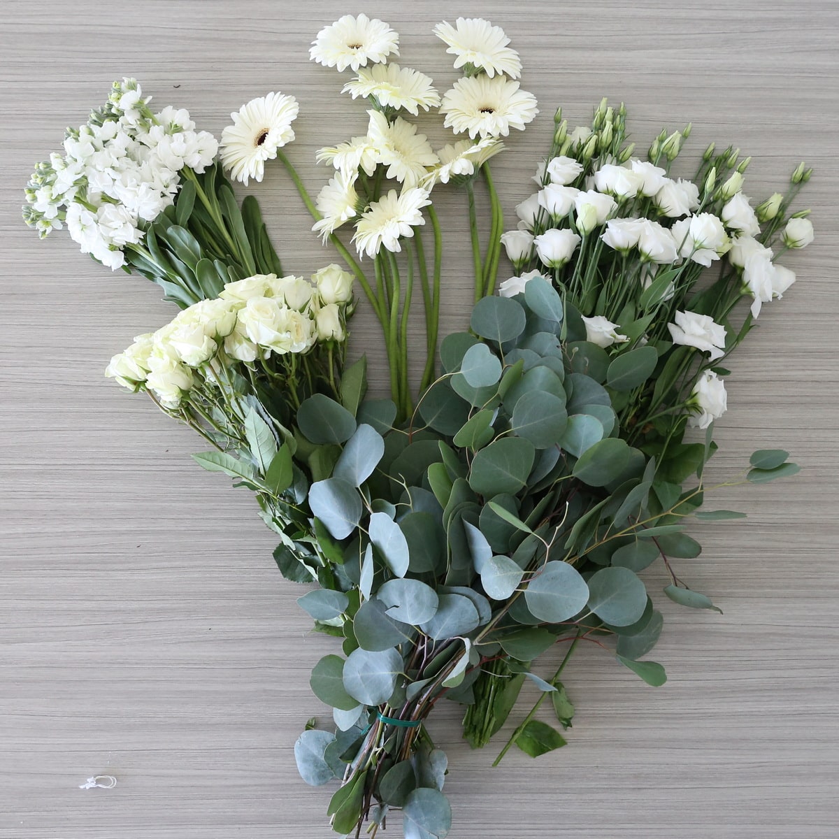 DIY Bulk Bundle set 5 bunches white