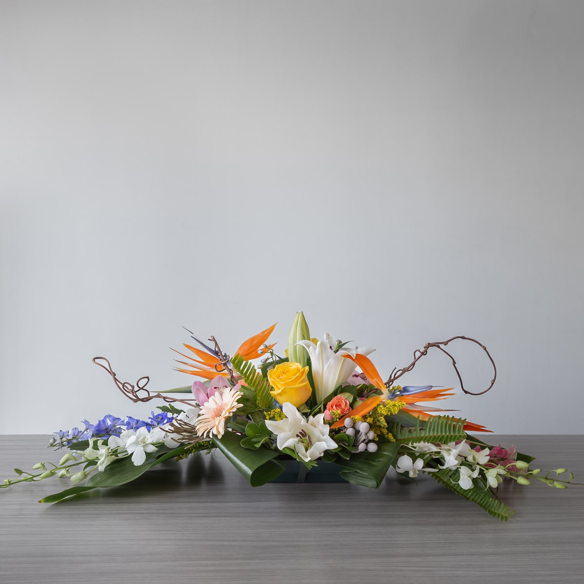 Exotic center floral centerpiece