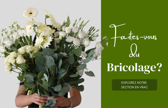 Fleurs en vrac pour créations florales DIY, grande variété