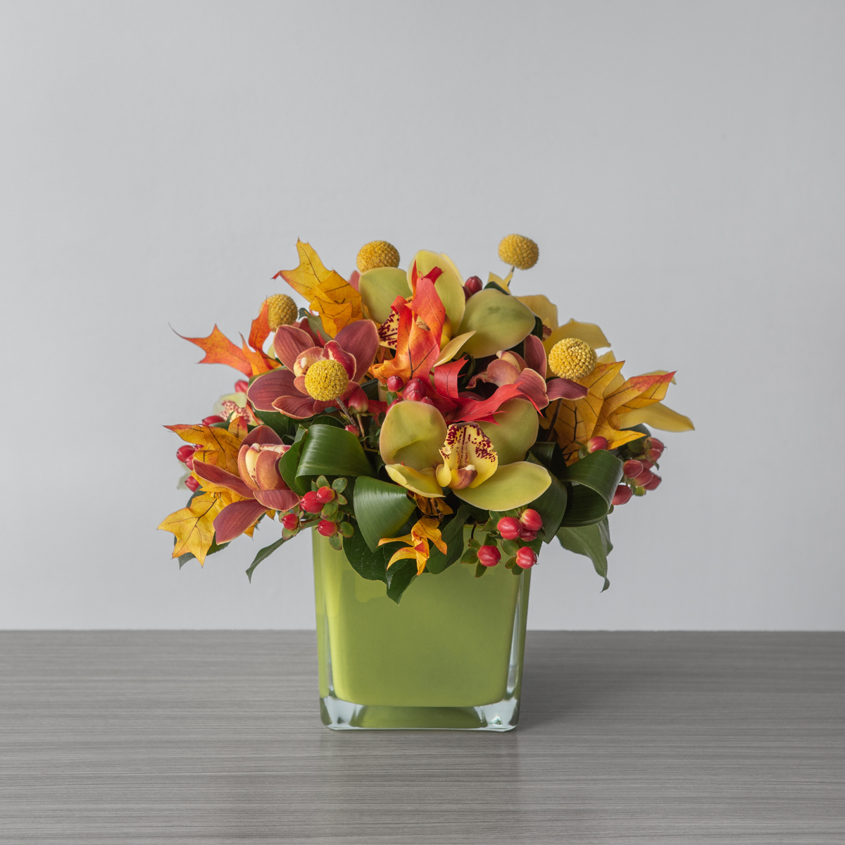 Fall Orchid Symphony Arrangement Le Bouquet