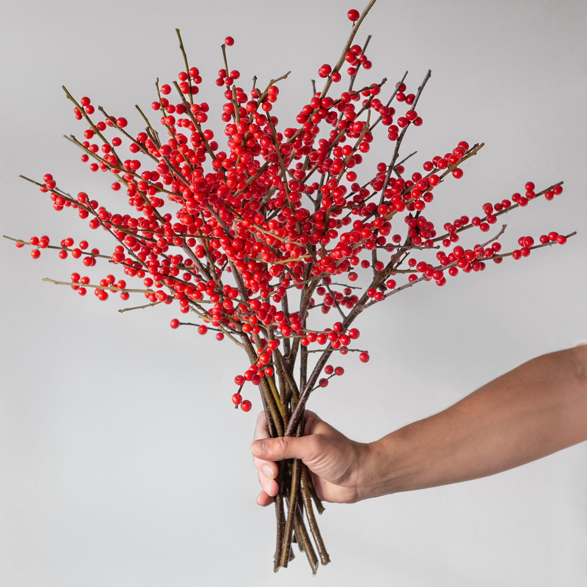 Winterberry Delight Vase red Ilex 