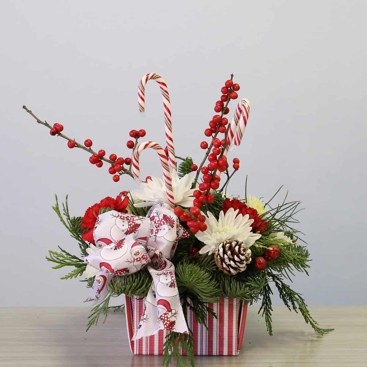 Candy Cane Lane arrangement