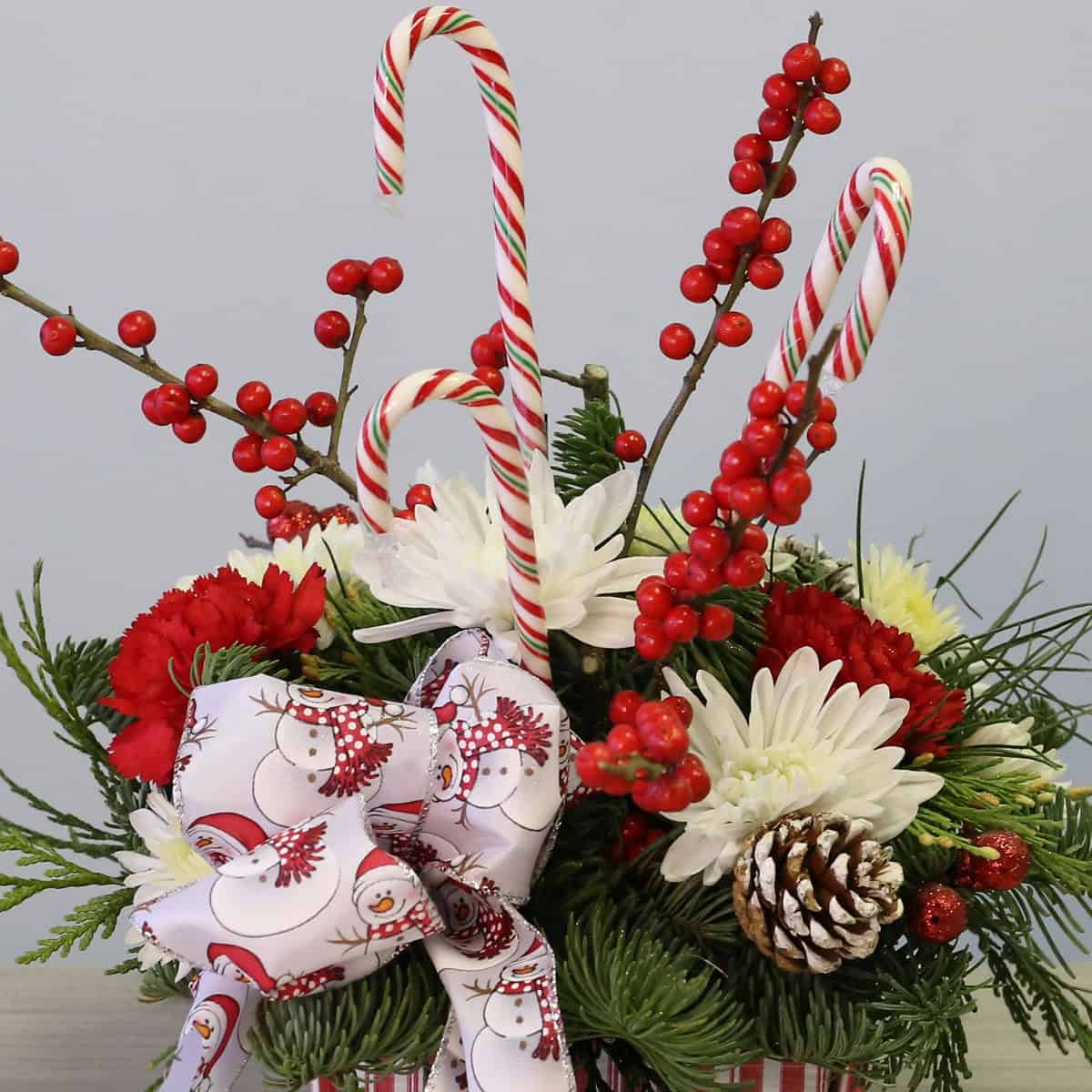 Candy Cane Lane arrangement