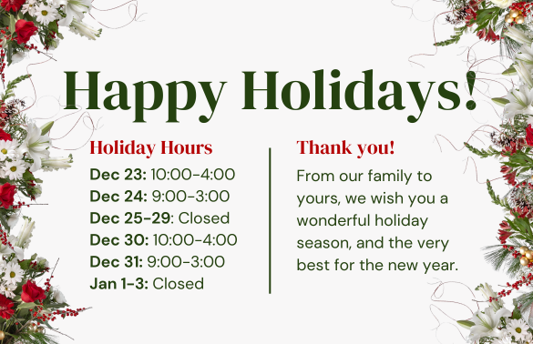 Holiday hours 2024 mobile 